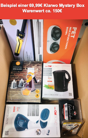 Klarwo Mystery Mix Box - A | B Ware 150€ Warenwert | Secret Paket